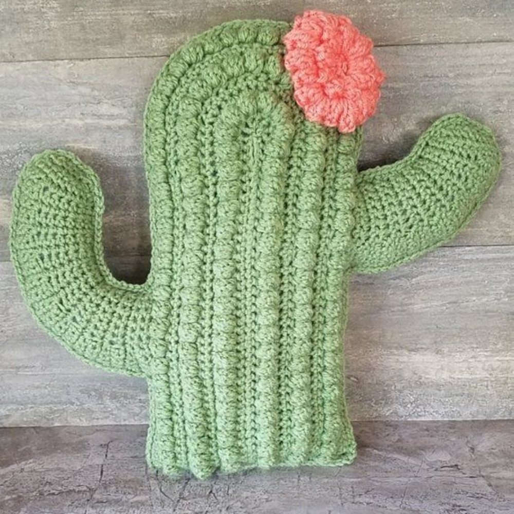 Cactus pillow crochet, handmade
